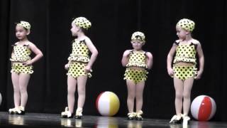 Itsy Bitsy Teeny Weeny Yellow Polka Dot Bikini--adorable Dance Recital