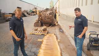 White Oak Live Edge Slab