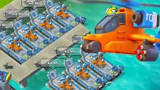 TRYING ROCKET CHOPPERS ON MY STARTING OVER ACCOUNT IN BOOM BEACH!