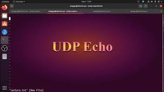 Tutorial on UDP using ECHO protocol