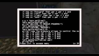 COMPUTERCRAFT TUTORIAL #2: adding cursor with user interface
