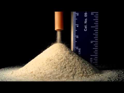 Part II - Experimental sand - angle of repose Part II - Experimental sand - angle of repose