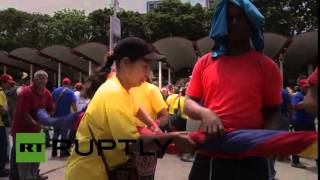 Giant Venezuelan flag unfurled in symbolic stance against US | news | news