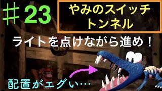 懐かしのスーパードンキーコングをプレイ！レベル６　やみのいりえ　やみのスイッチトンネル