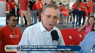 Convenção homologa candidatura de Assis Maozinha à reeleição