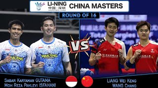 Sabar Karyaman Gutama/Moh Reza Pahlevi vs Liang Wei Keng/Wang Chang China Masters 2024 Badminton R16