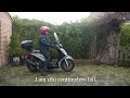 Piaggio Medley 125 S with High GiVi screen, Driver 180 cm Tall