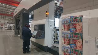 Cinova S CI flexo press printing test at 480m/min