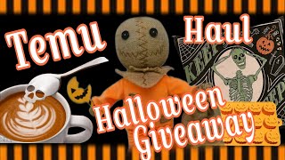 Spooky Temu Haul and Giveaway! #halloween #temureview #unboxing