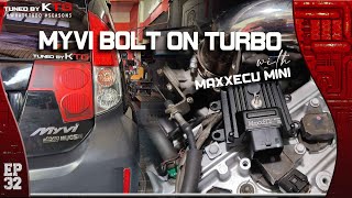 [ENGSUB] V5: MYVI bolt-on-turbo | MAXXECU MINI | Installation | Dyno result