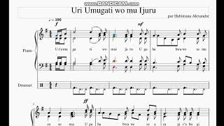 Uri Umugati wo mu Ijuru Soprano Version - Music sheet with Lyrics