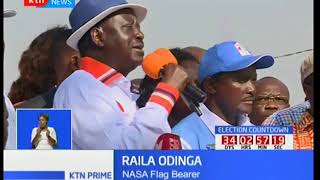 NASA leader Raila Odinga issues demands to IEBC over sacking of CEO Ezra Chiloba
