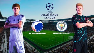 FC Copenhagen VS. Manchester City | UEFA Champions League, 8th finals | Game play PES