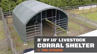 TMG ST2020L Livestock Corral Shelter - Product Demo \u0026 Customer Spotlight