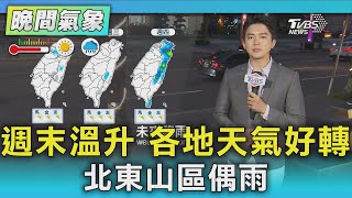 週末溫升 各地天氣好轉 北東山區偶雨｜氣象主播 吳軒彤｜TVBS氣象站｜TVBS新聞20250103 @TVBSNEWS01