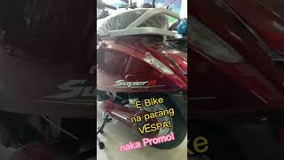 Vespa type na E-Bike..ang ganda! Naka promo pa! #ebike #scooter