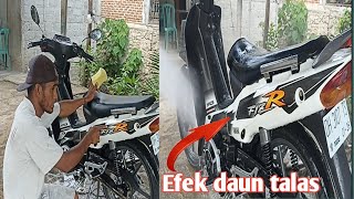 Bagaimana cara saya mengkilapkan body motor seperti baru?pakai produk mantan😱