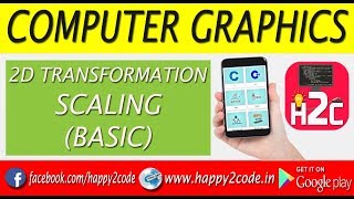 GRAPHICS TUTORIAL #6 : 2D TRANSFORMATION - SCALING (BASIC)