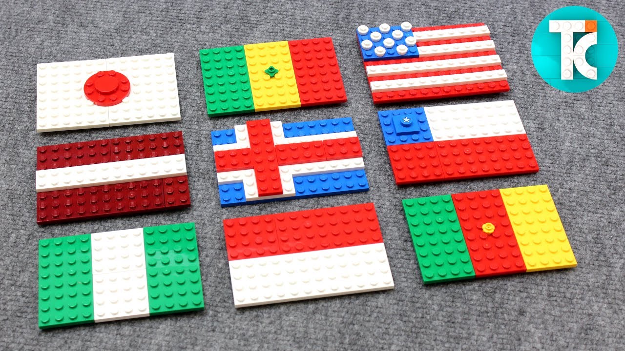 Lego World Flags Tutorial Part 2 Youtube