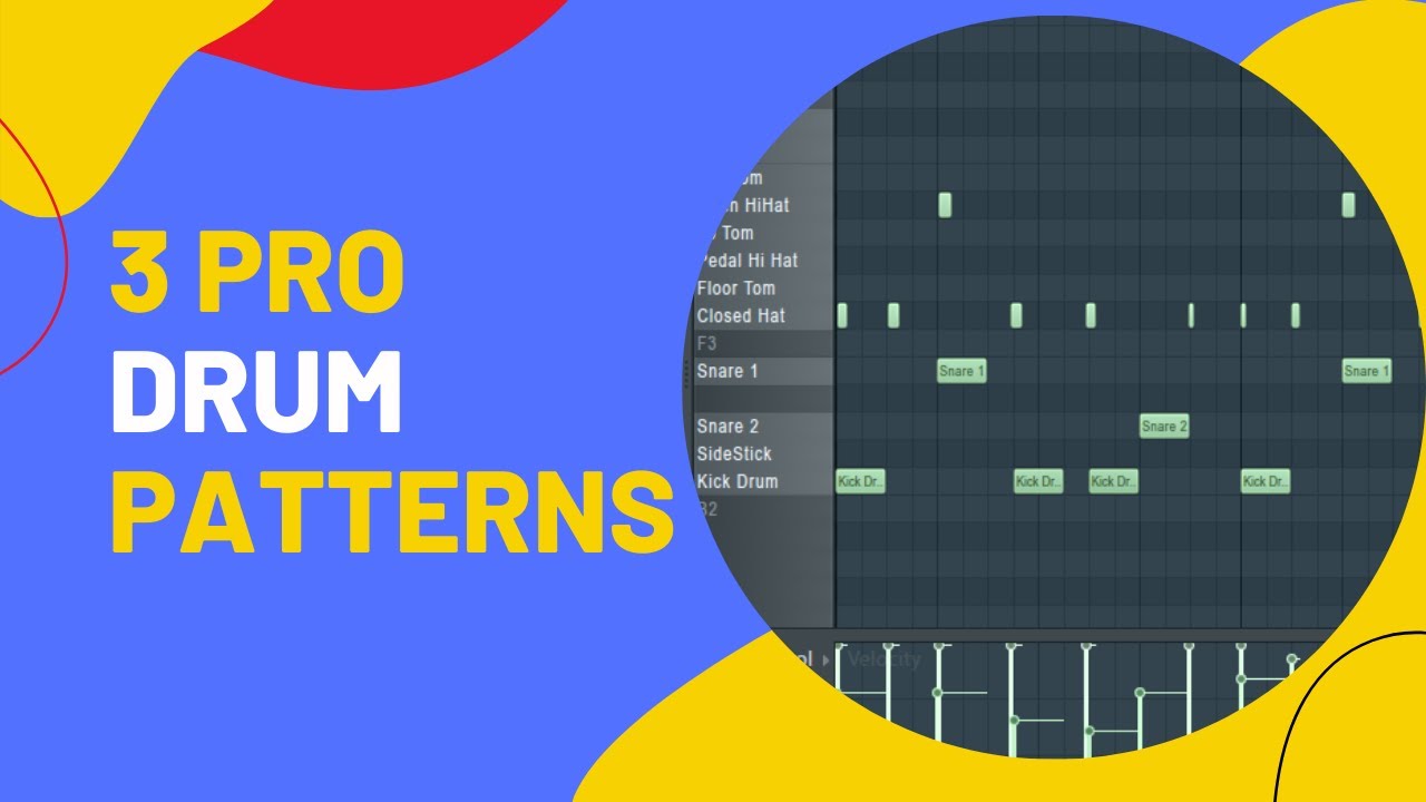 3 Pro Drum Patterns | FL Studio Boom Bap, Drill, And Trap Drums ...