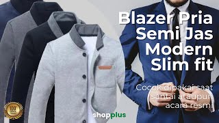 Blazer Pria Kekinian Semi Jas Casual Slim Fit | Rekomendasi Blazer | DWong Channel