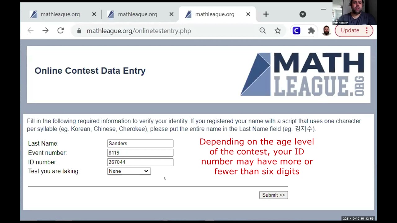 How Mathleague.org Online Contests Work - YouTube