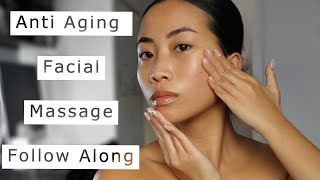 Anti Aging Facial Massage - Follow Along Tutorial (without Gua Sha tool)