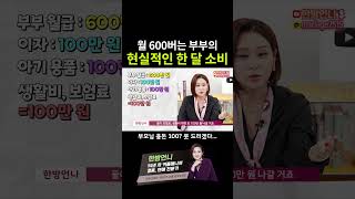 월 600버는 부부의 현실적인 한 달 소비