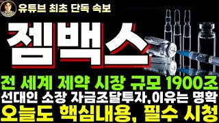 [젬백스 주가전망]단독, 전 세계 제약 시장 규모 23년만 1900조, 선대인 소장 자금 조달 투자의 이유는 명확하다!