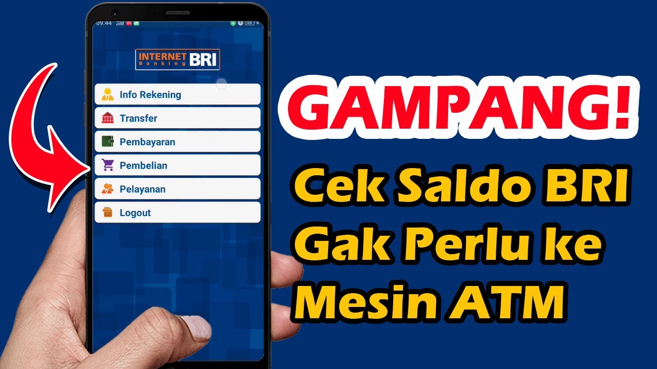 Cara Cek Saldo ATM BRI Lewat Hp Android Cepat Dan Mudah - YouTube