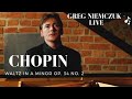 F. Chopin - Waltz in A minor, Op. 34 no. 2 - Greg Niemczuk live in Warsaw