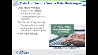 Data-Ed Webinar: Data Architecture vs. Data Modeling