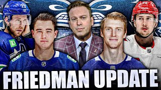 ELLIOTTE FRIEDMAN CANUCKS UPDATES: MARTIN NECAS, ELIAS LINDHOLM, NIKITA ZADOROV, TYLER MYERS