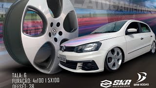 O MELHOR JOGO DE RODAS PARA VOLKSWAGEN ARO #aro18 #pneus #nankang #brw