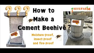 How to Make a Cement Beehive?Try It With Me.#beekeepers #beekeeping