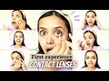 I tried Contact Lens for the First Time | How to wear lenses || Anshika Soni