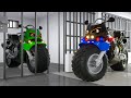 Police Motorcycle caugth by Police Motorbike in Wheel City Heroes Cartoon