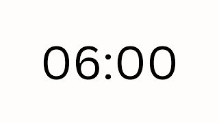 6 MINUTE TIMER - COUNTDOWN TIMER (MINIMAL)
