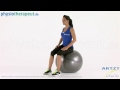 artzt vitality fitness ball beckenkippen seitlich