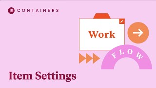 Containers- Item Settings