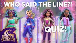 Unicorn Academy Quiz!! 🦄🔊 Guess The Character Based On Their Line?! | Games for Kids