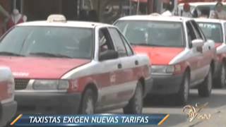 Noticieros Televisa Veracruz - Taxistas independientes exigen nuevas tarifas