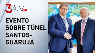 Lula trata Tarcísio como aliado: “Está fazendo história na parceria que estamos construindo”