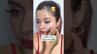 Candy cane blush😘👌#makeup #latesthack #shortvideos #newhack #viralvideo #shorts #new #viral #trend