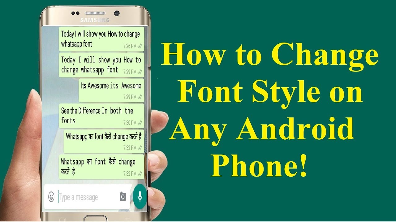 How To Change Font Style In Any Android Phone Without Root Youtube