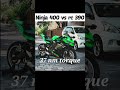 Two 400cc Beast bikes comprasion 😳 || Kawasaki Ninja 400 vs Ktm rc 390 || full comprasion #ytshorts