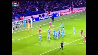 Xabi Alonso Freekick Goal vs Manchester City