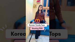 #meeshofinds trendy Korean top starting ₹150 only #youtubeshorts #shorts #meesho #meeshohaul