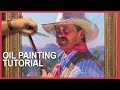 Oil Painting Portrait Tutorial, Start to Finish With Teaching, Not Just Showing