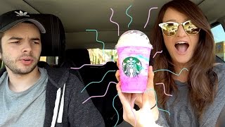 Trying The Starbucks 🦄 Unicorn Frappuccino! 🦄